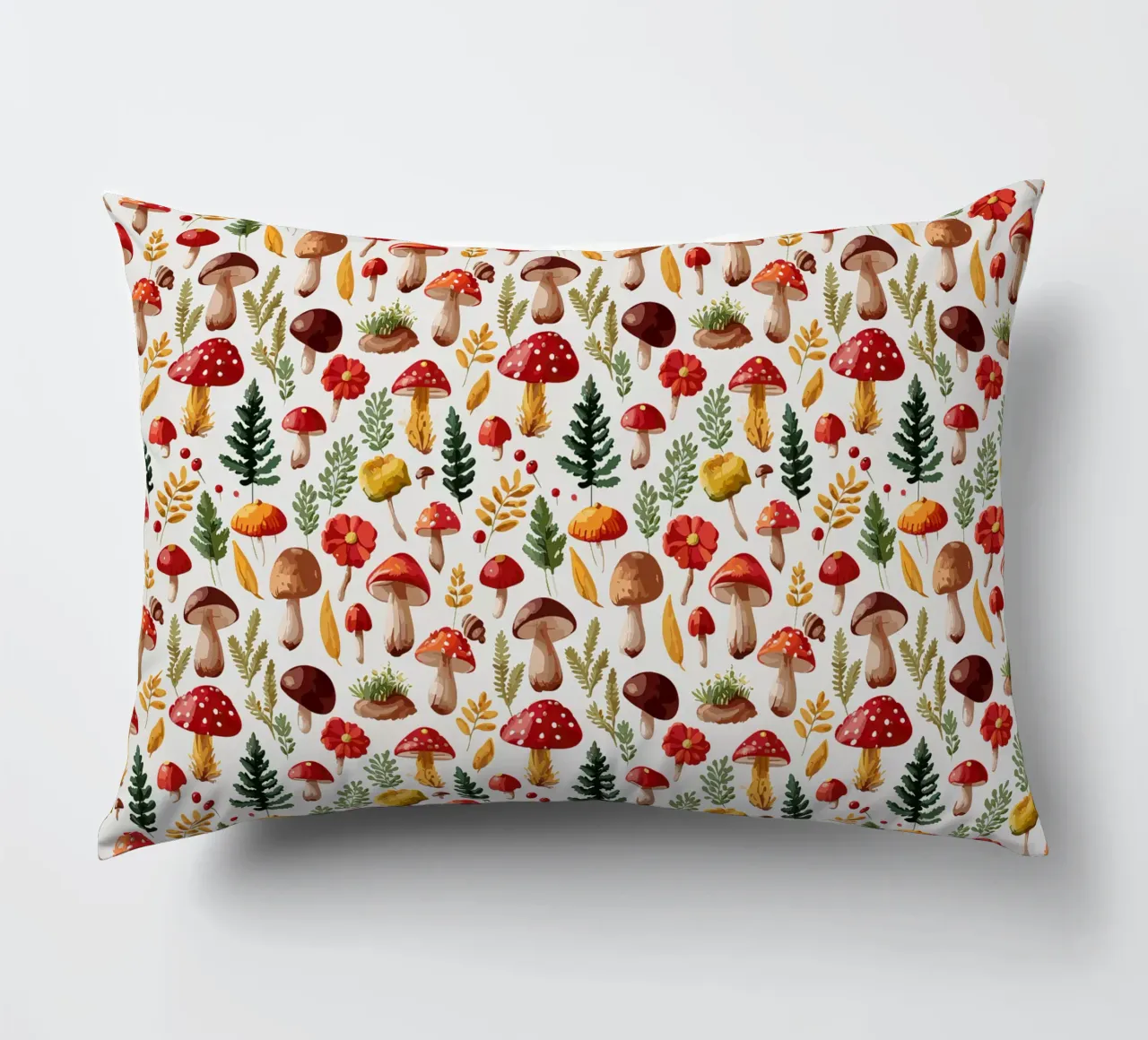 Autunno - Funghi, foresta, modello cuscino da Hightown Design