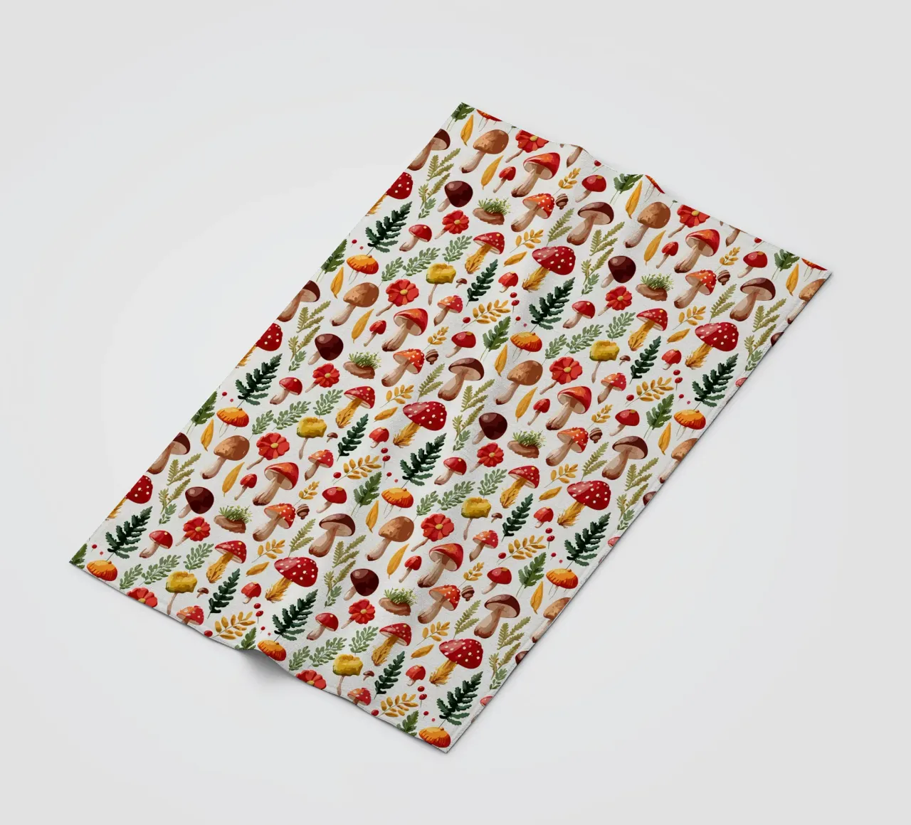 Autunno - Funghi, foresta, modello coperta in pile da Hightown Design