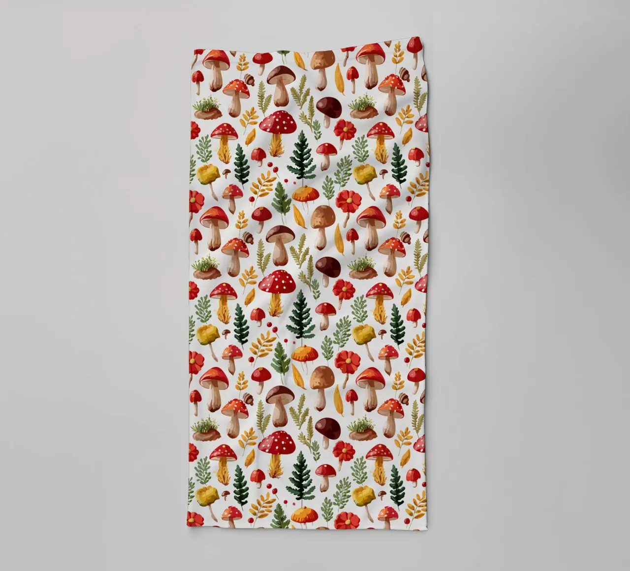 Autunno - Funghi, foresta, modello asciugamano da bagno da Hightown Design