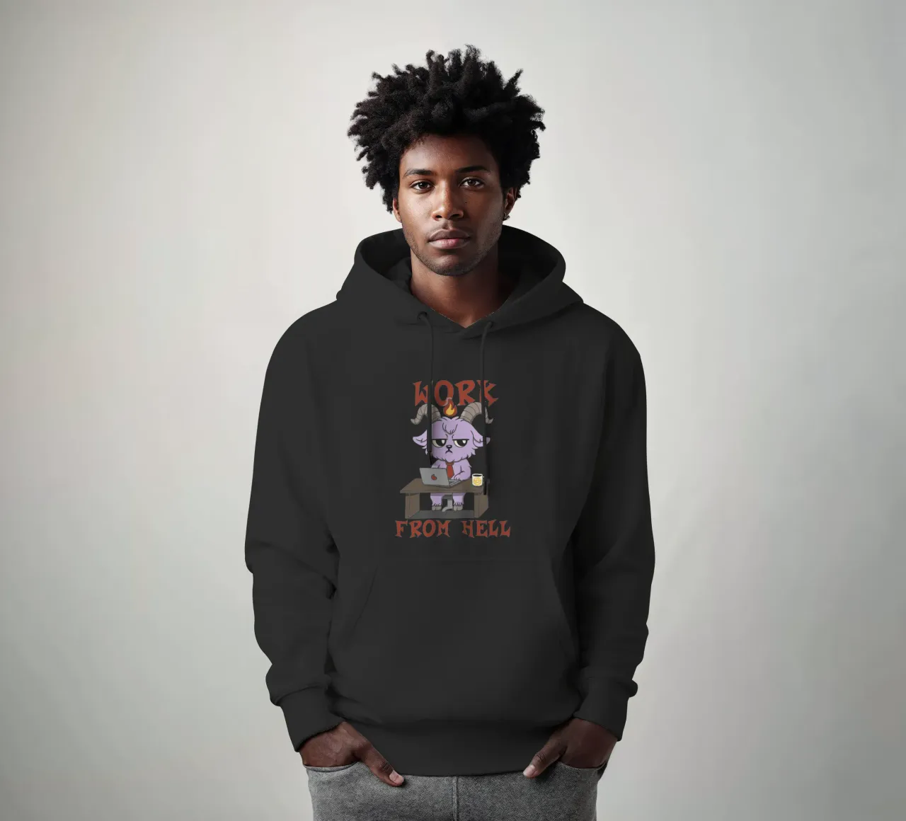 Work from Hell hoodie by Loobs