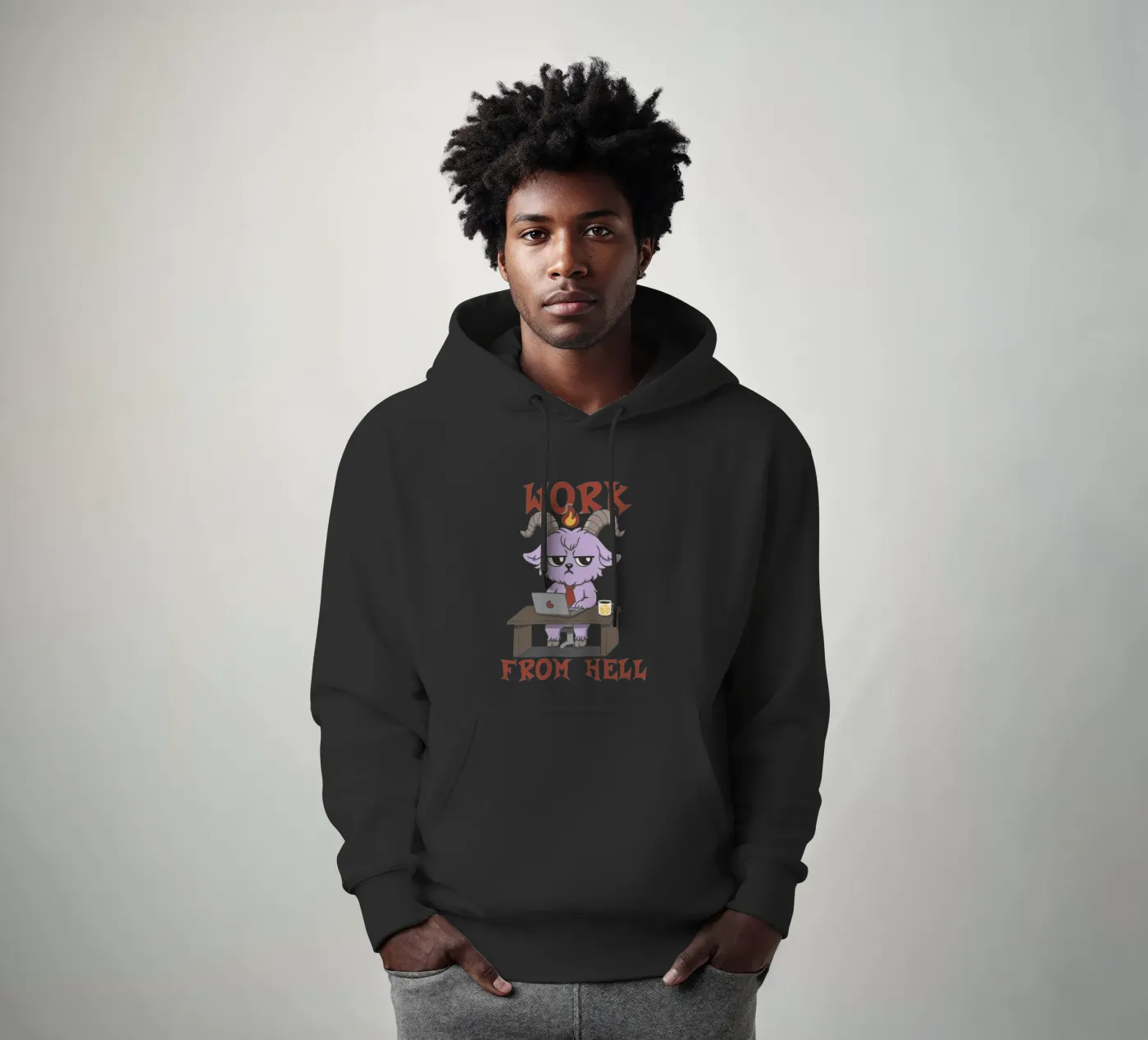 Work from Hell hoodie by Loobs