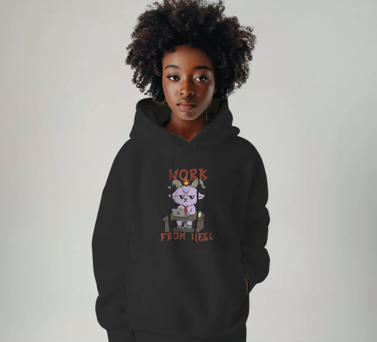 Work from Hell hoodie by Loobs