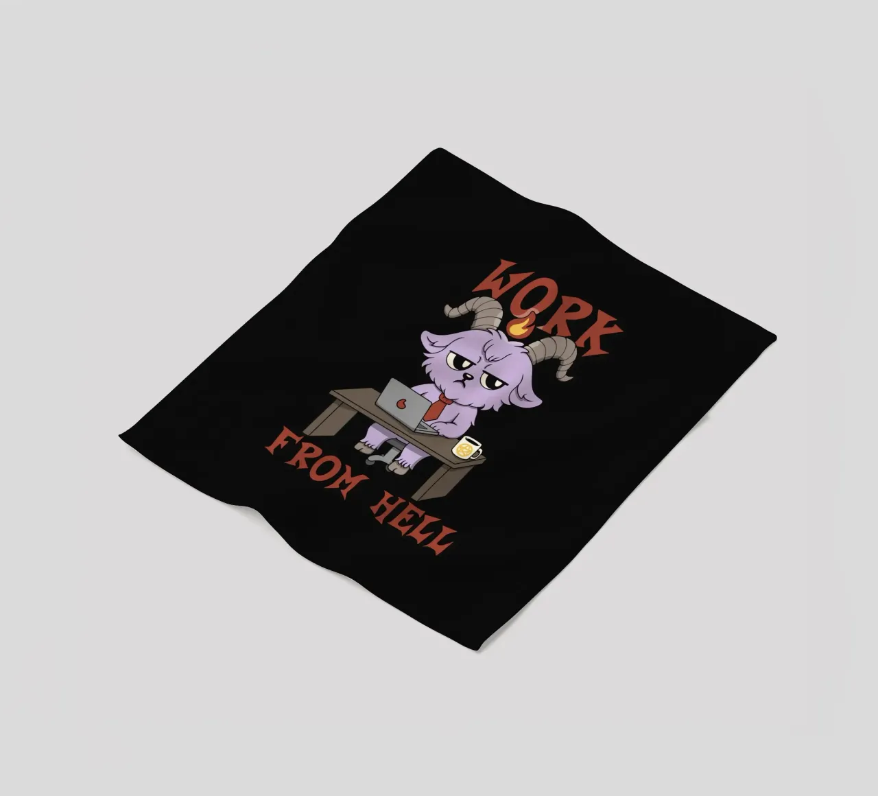Work from Hell fleece blanket by Loobs