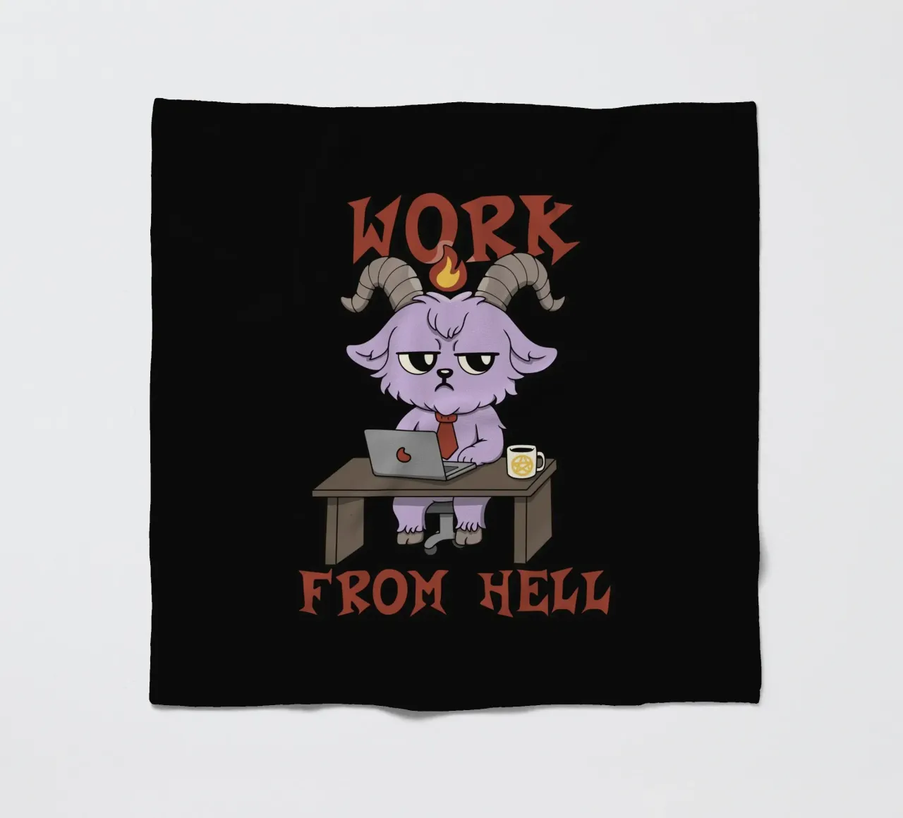 Work from Hell fleece blanket by Loobs