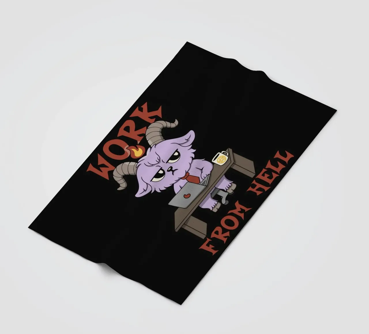 Work from Hell fleece blanket by Loobs