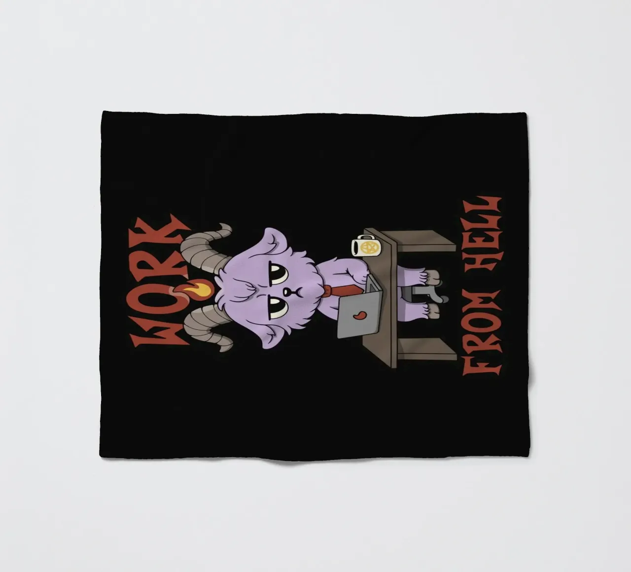 Work from Hell fleece blanket by Loobs
