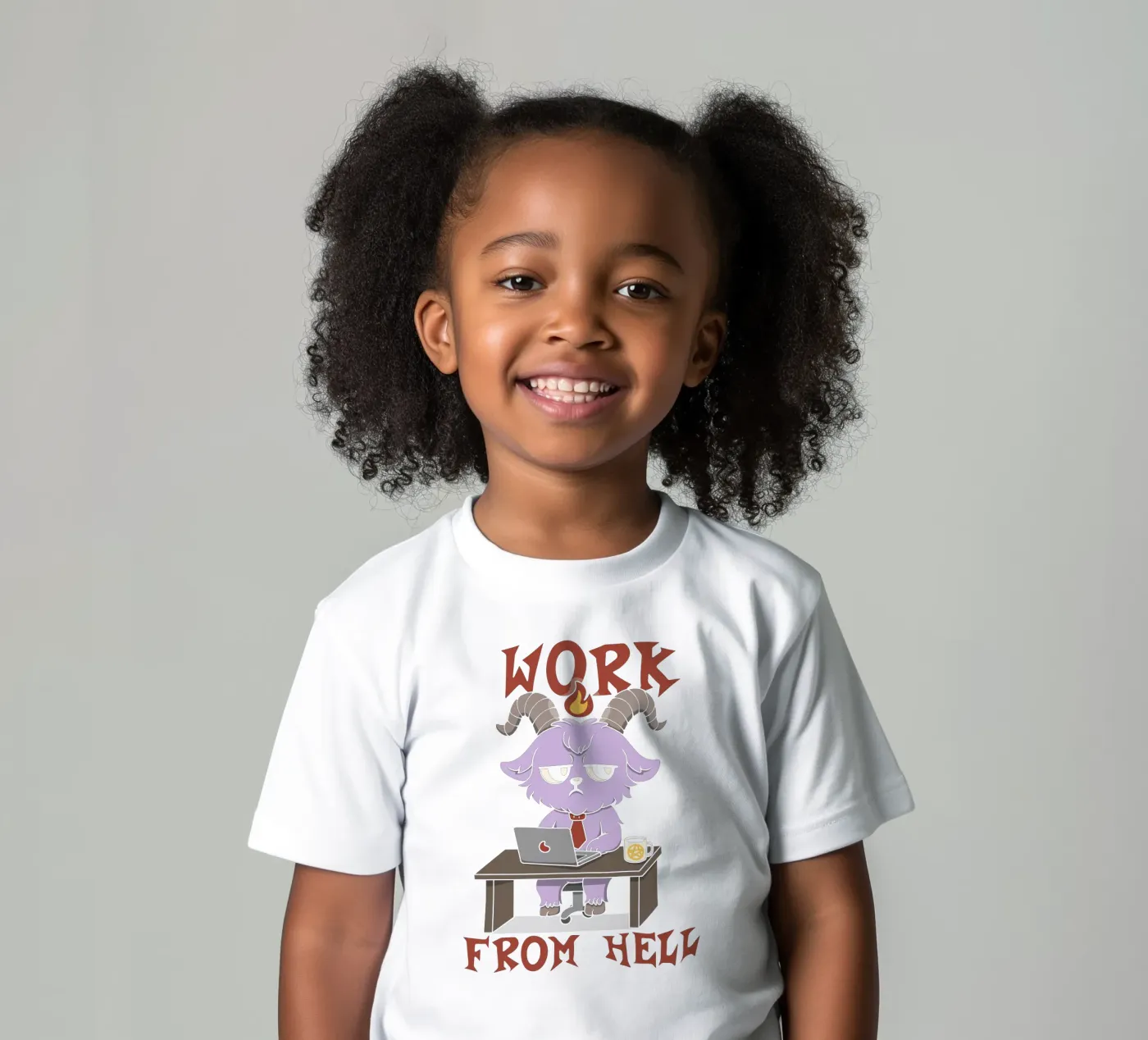 Work from Hell Kinder T-Shirt von Loobs