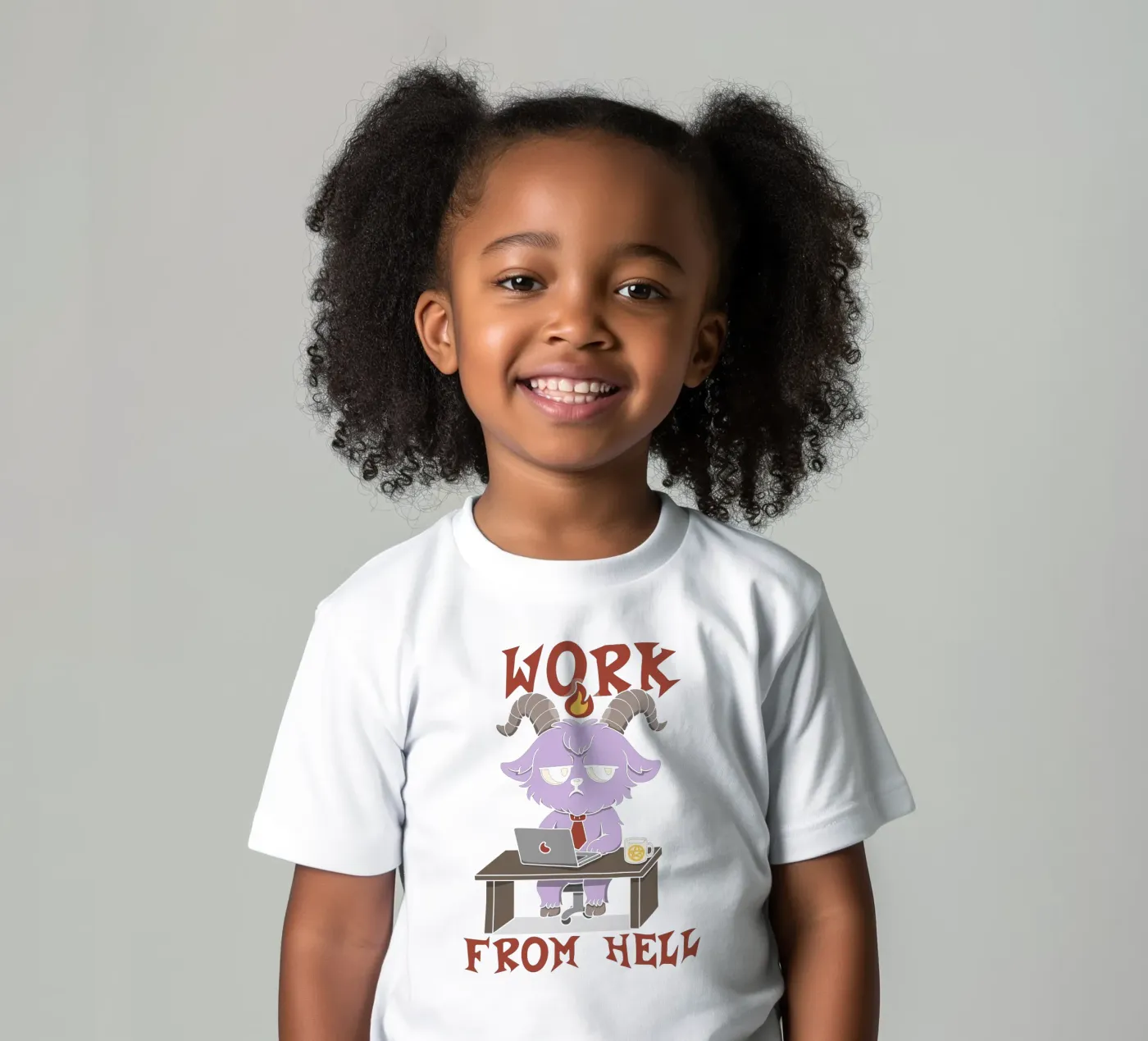 Werken vanuit de hel kinder t-shirt van Loobs
