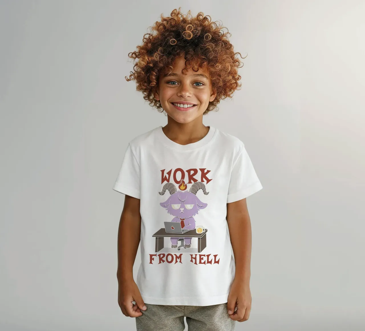 Work from Hell t-shirt bambini da Loobs