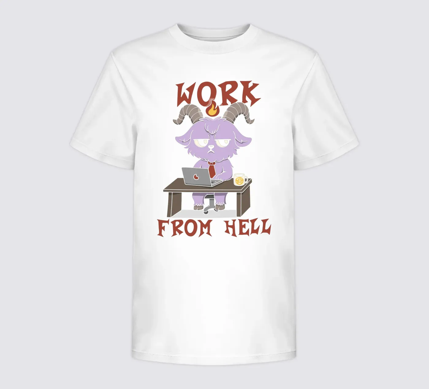 Werken vanuit de hel kinder t-shirt van Loobs