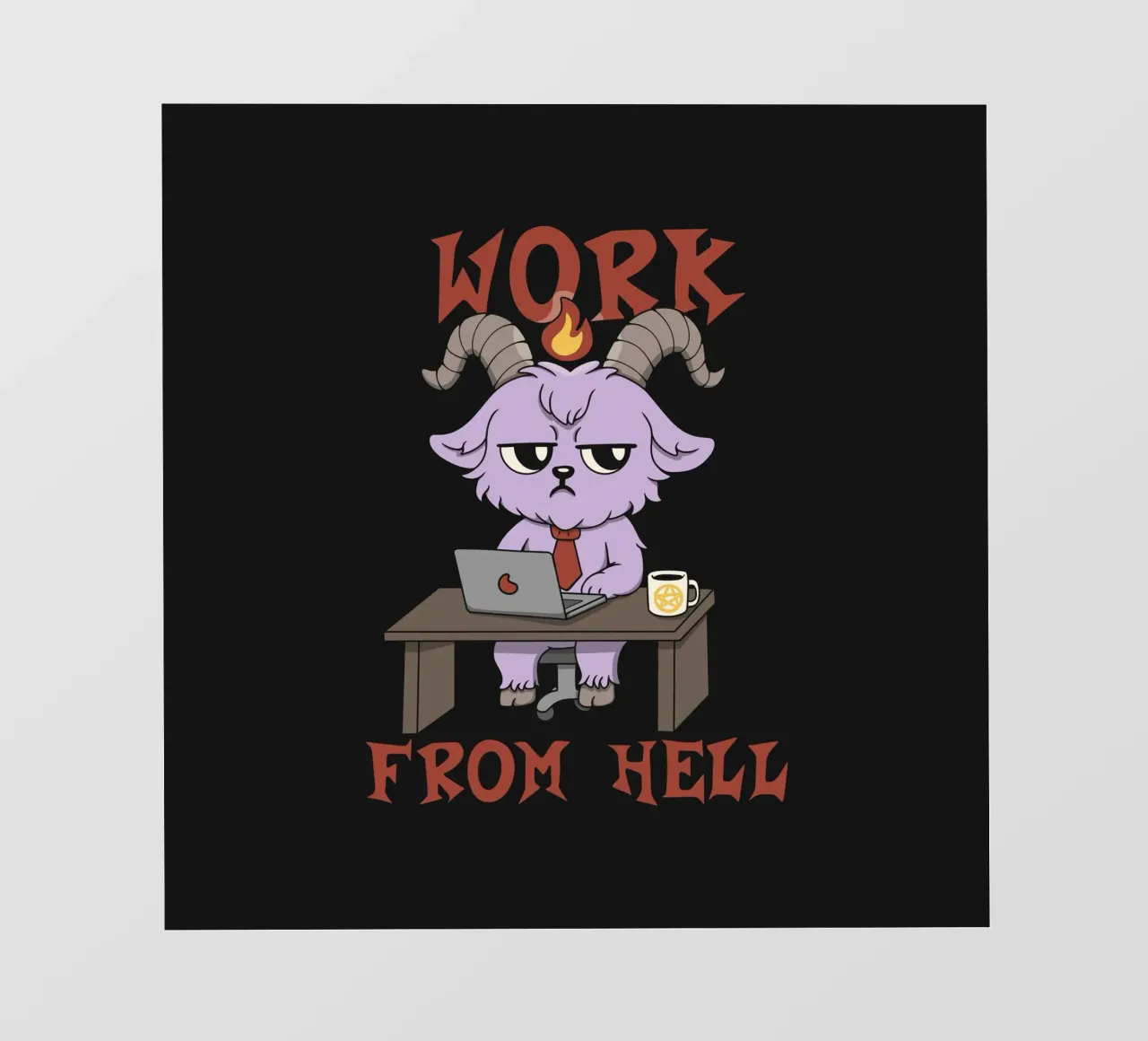 Work from Hell pellicola backlit da Loobs