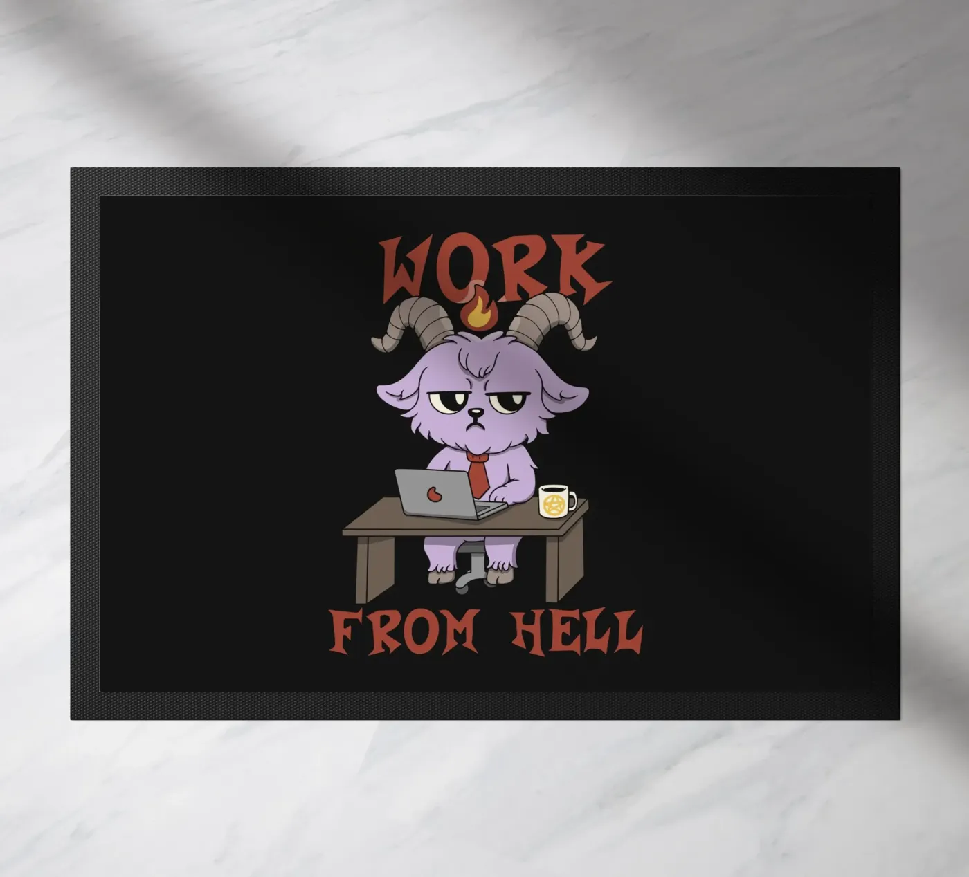 Work from Hell Fußmatte von Loobs