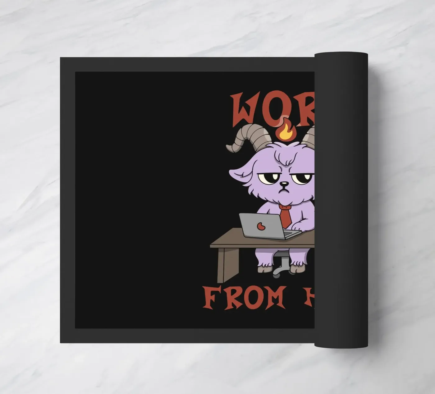 Work from Hell Fußmatte von Loobs