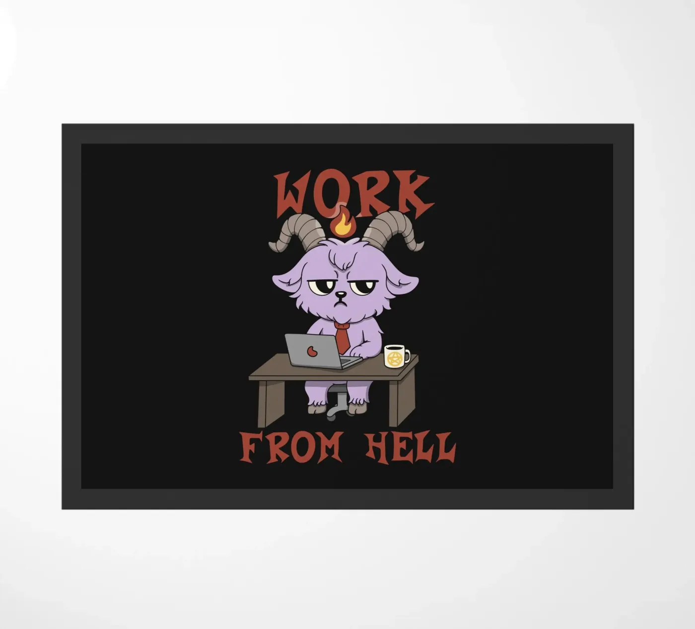 Work from Hell Fußmatte von Loobs