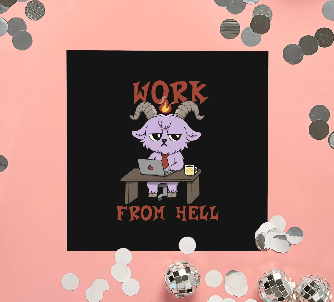 Work from Hell sticker by Loobs