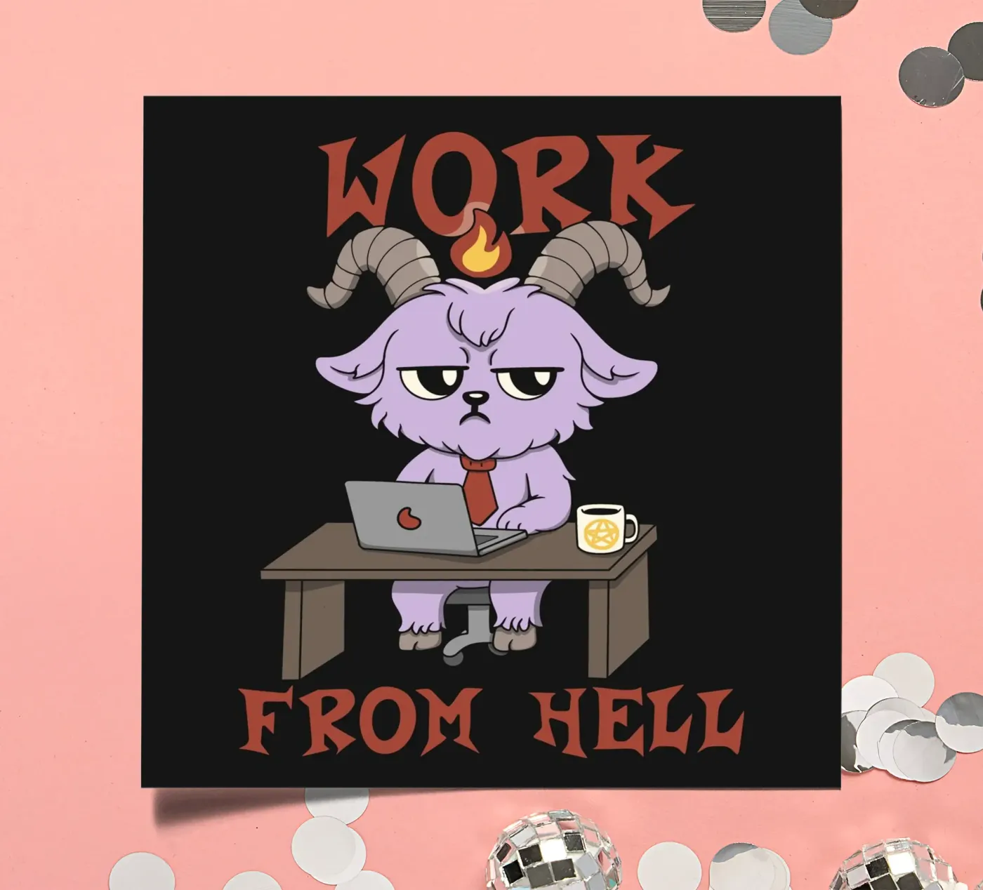 Arbeit aus der Hölle Stickerbogen von Loobs