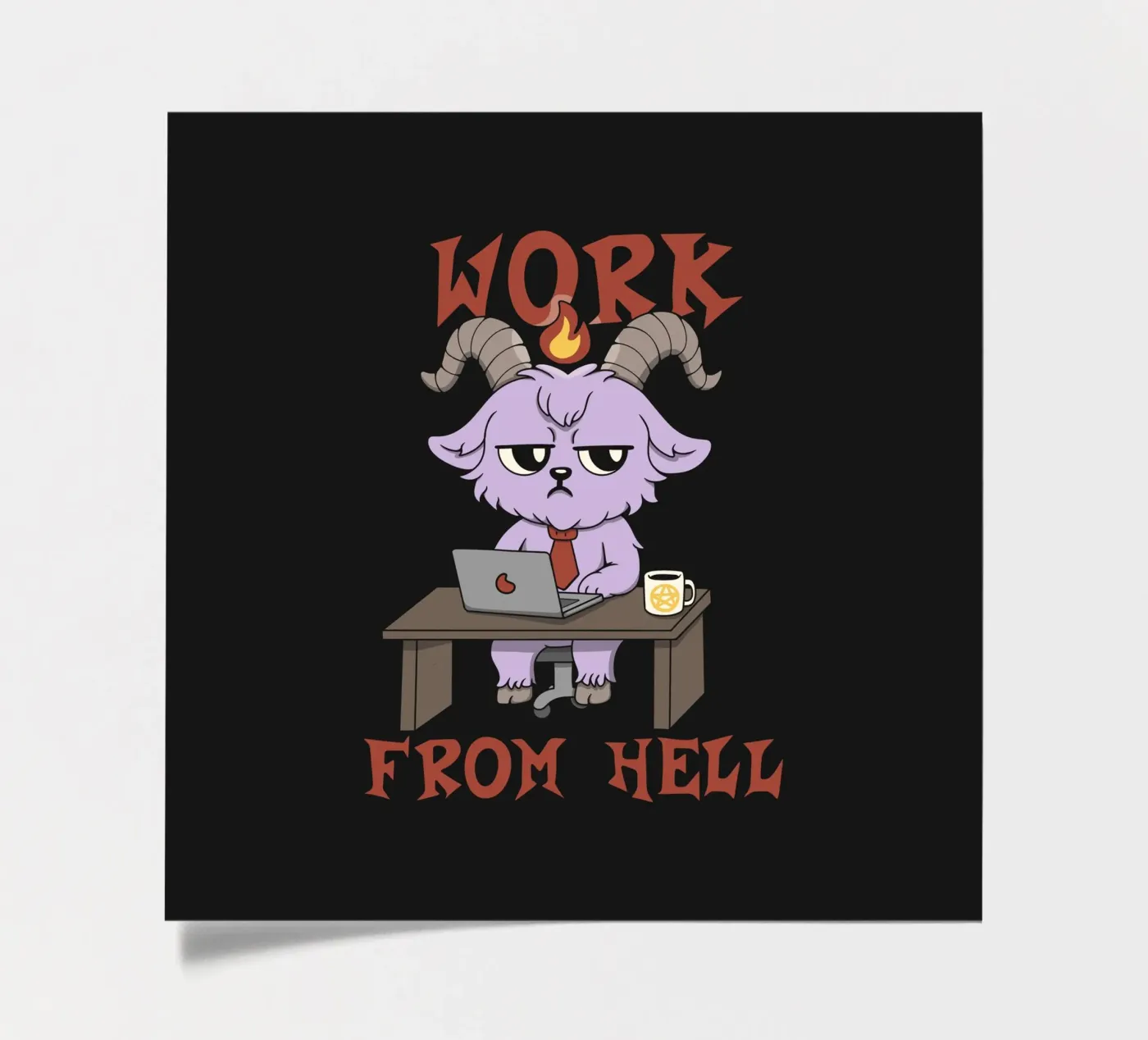 Arbeit aus der Hölle Stickerbogen von Loobs