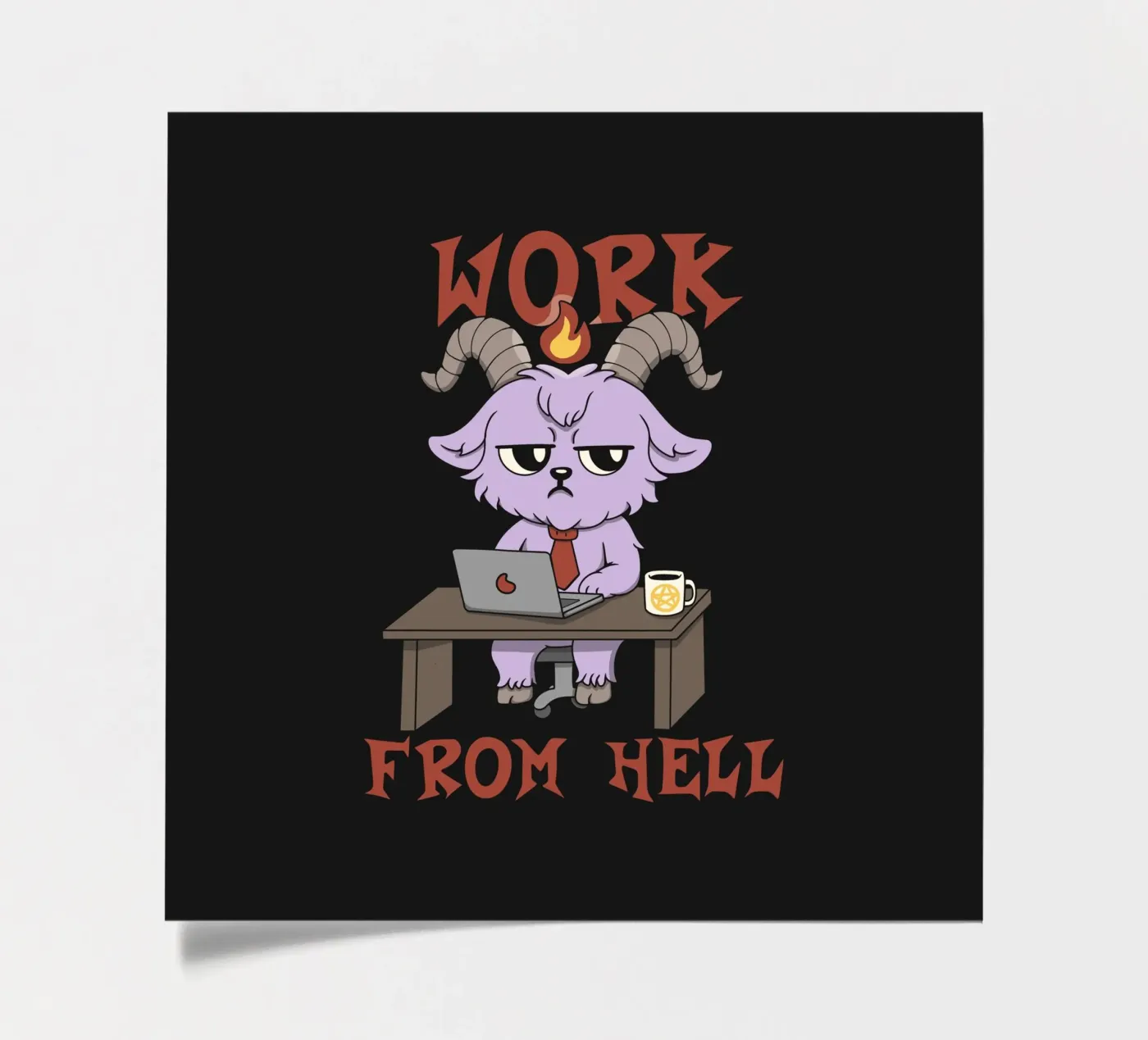 Werken vanuit de hel stickervel van Loobs