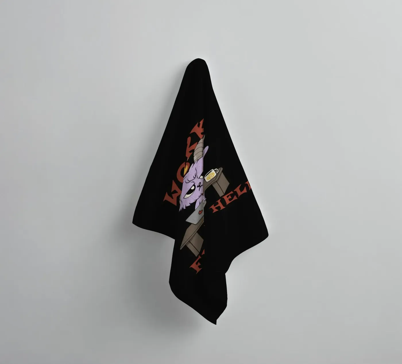 Work from Hell badhanddoek van Loobs