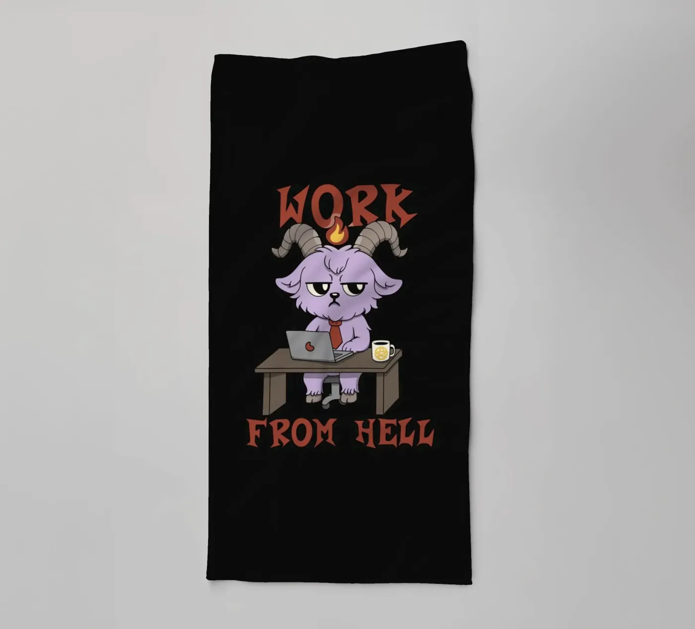 Work from Hell towel by Loobs