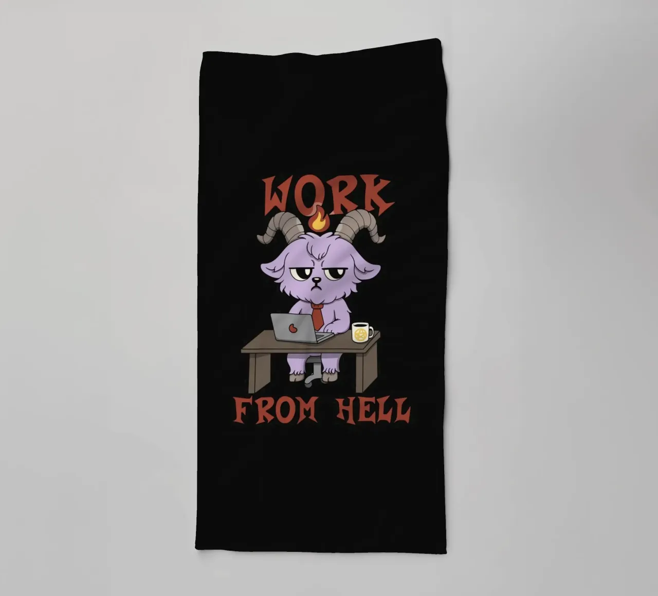 Work from Hell towel by Loobs