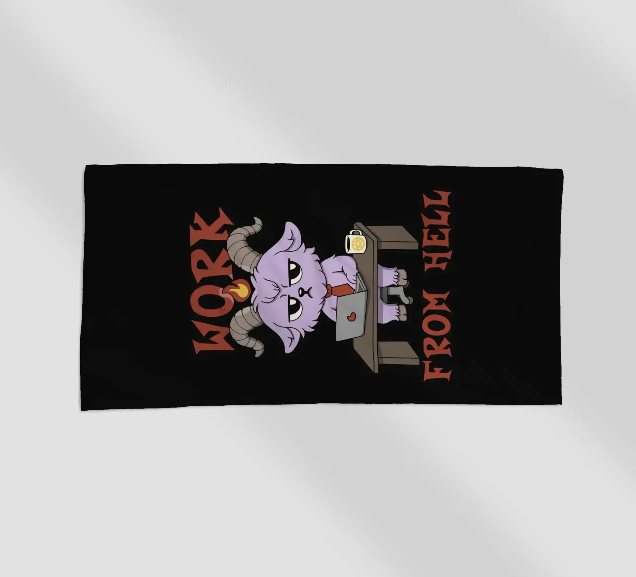 Work from Hell beach towel by Loobs