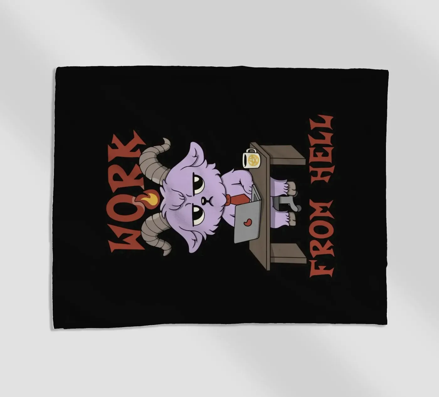 Work from Hell Strandtuch von Loobs