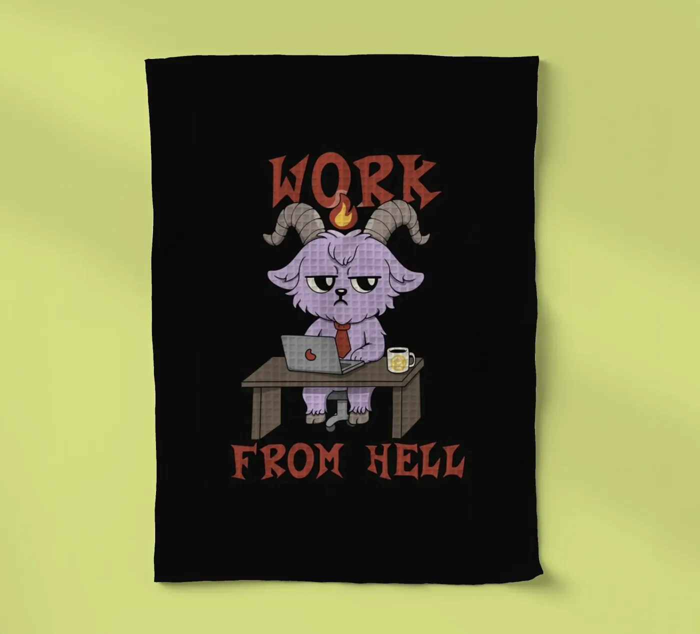 Work from Hell Geschirrtuch von Loobs