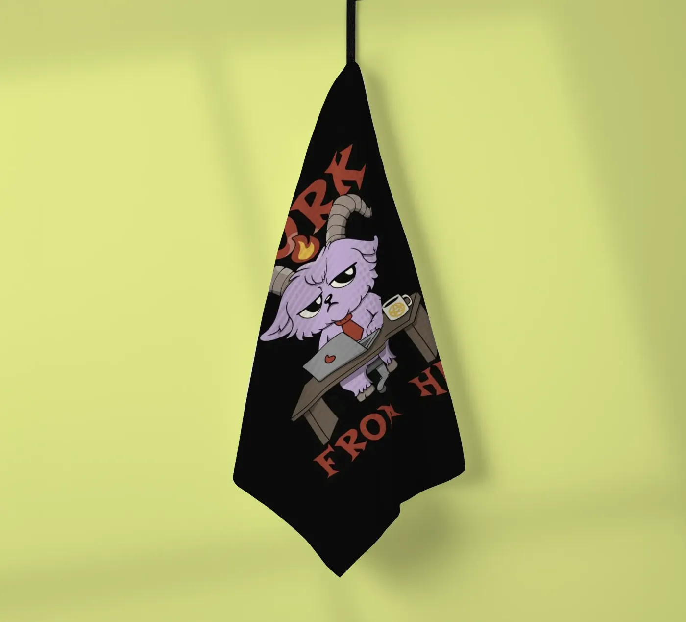 Work from Hell Geschirrtuch von Loobs