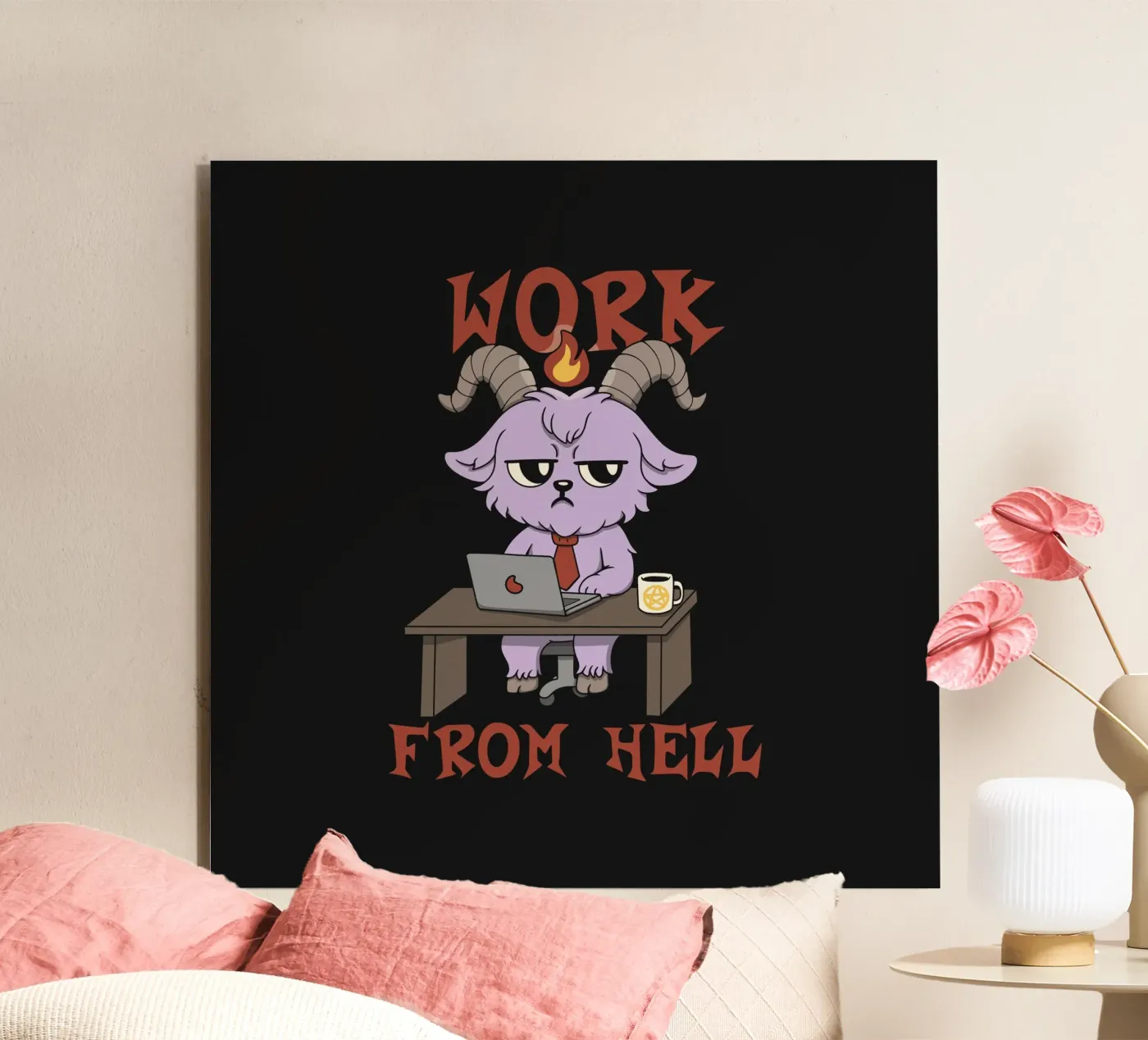 Work from Hell alluminio dibond da Loobs