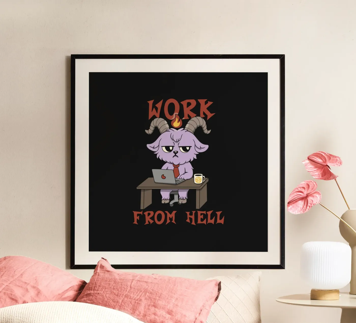 Work from Hell poster da Loobs