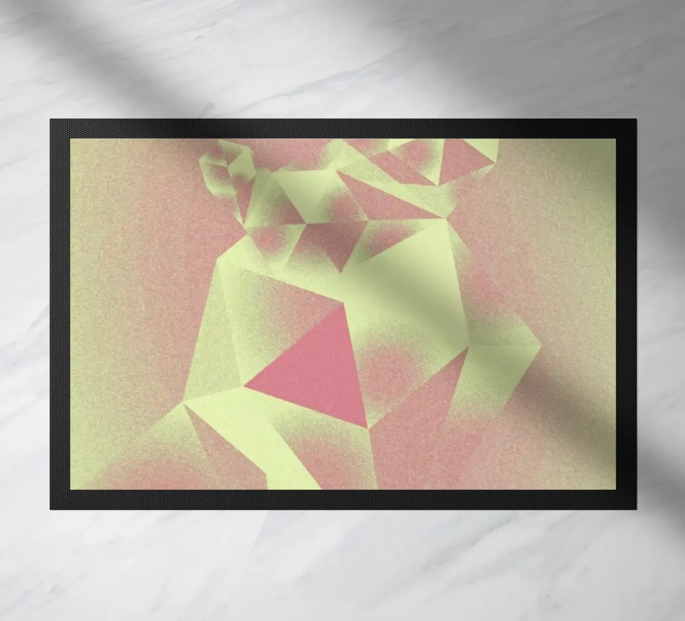 Crystals yellow doormat by Andreas Jarner