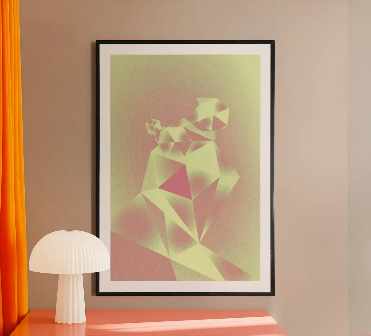 Crystals yellow poster da Andreas Jarner