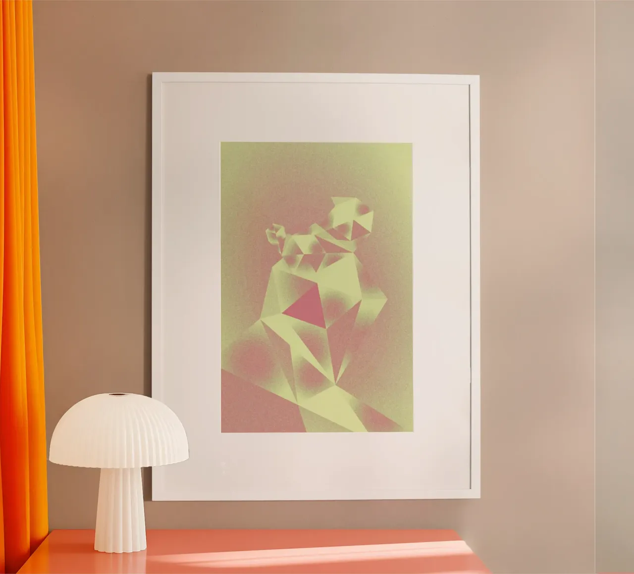 Crystals yellow poster da Andreas Jarner