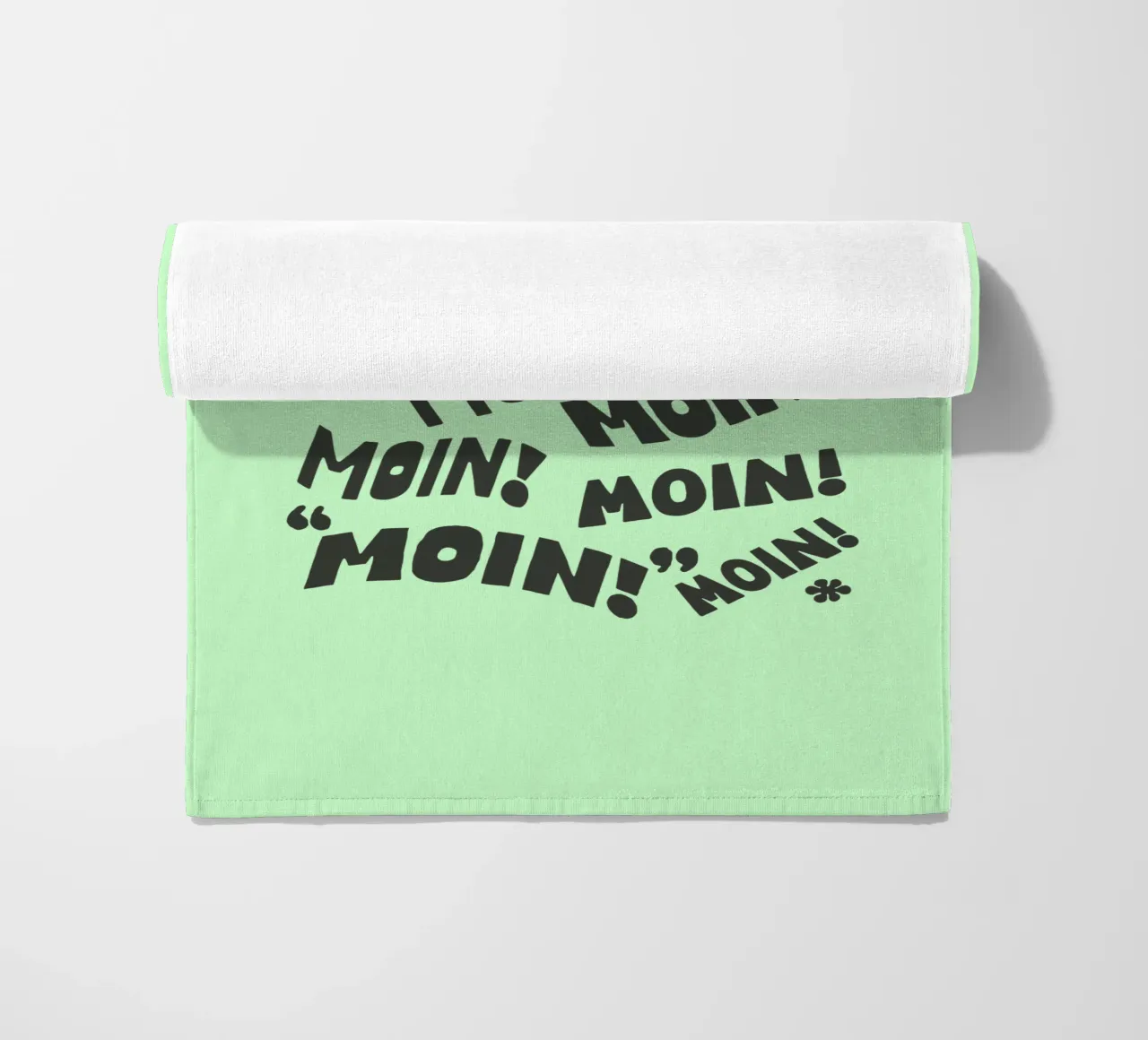 Moin! Tipografia tedesca Stampa Tipografia tedesca Design telo mare da THE MOTIVATED TYPE