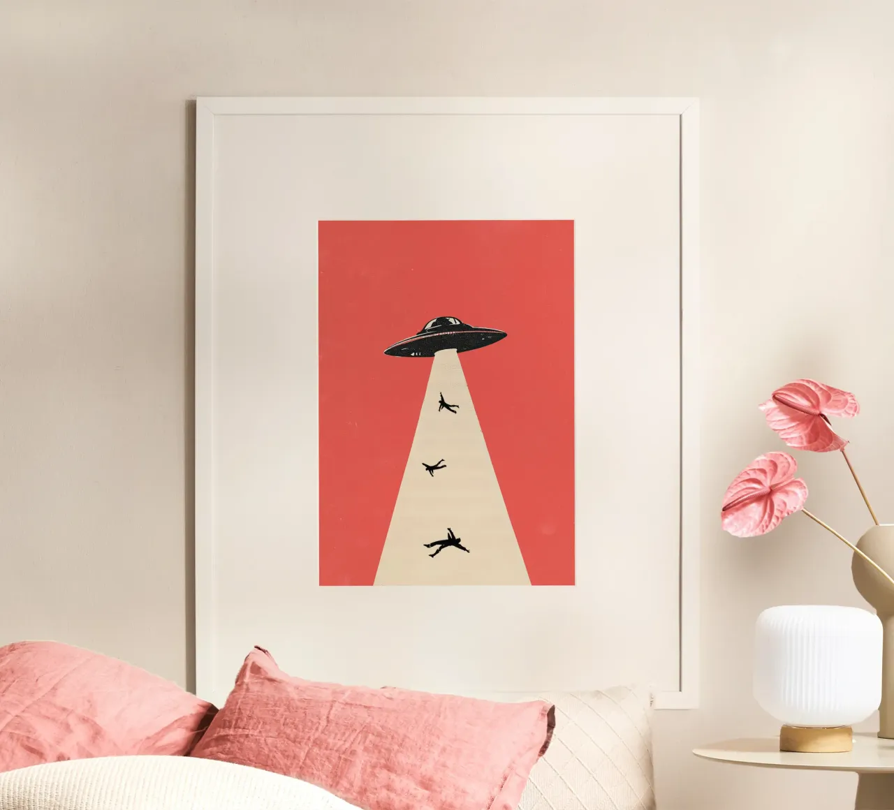Stampa Pop Art Retro Sci-Fi Abduction carta hahnemühle da Bakara