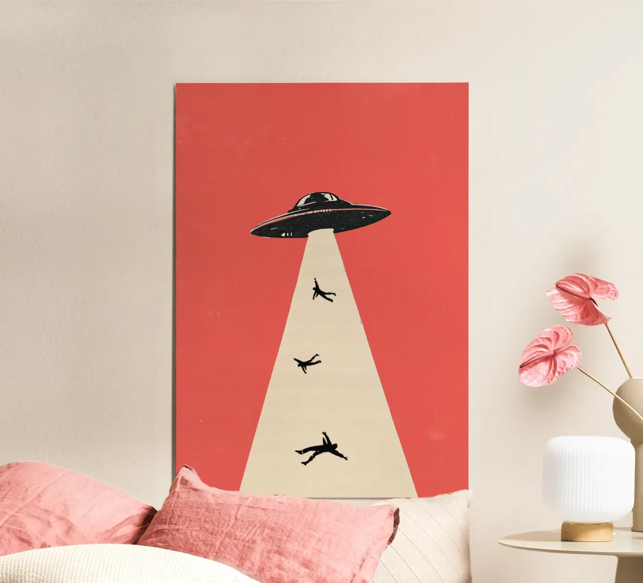 Stampa Pop Art Retro Sci-Fi Abduction carta hahnemühle da Bakara