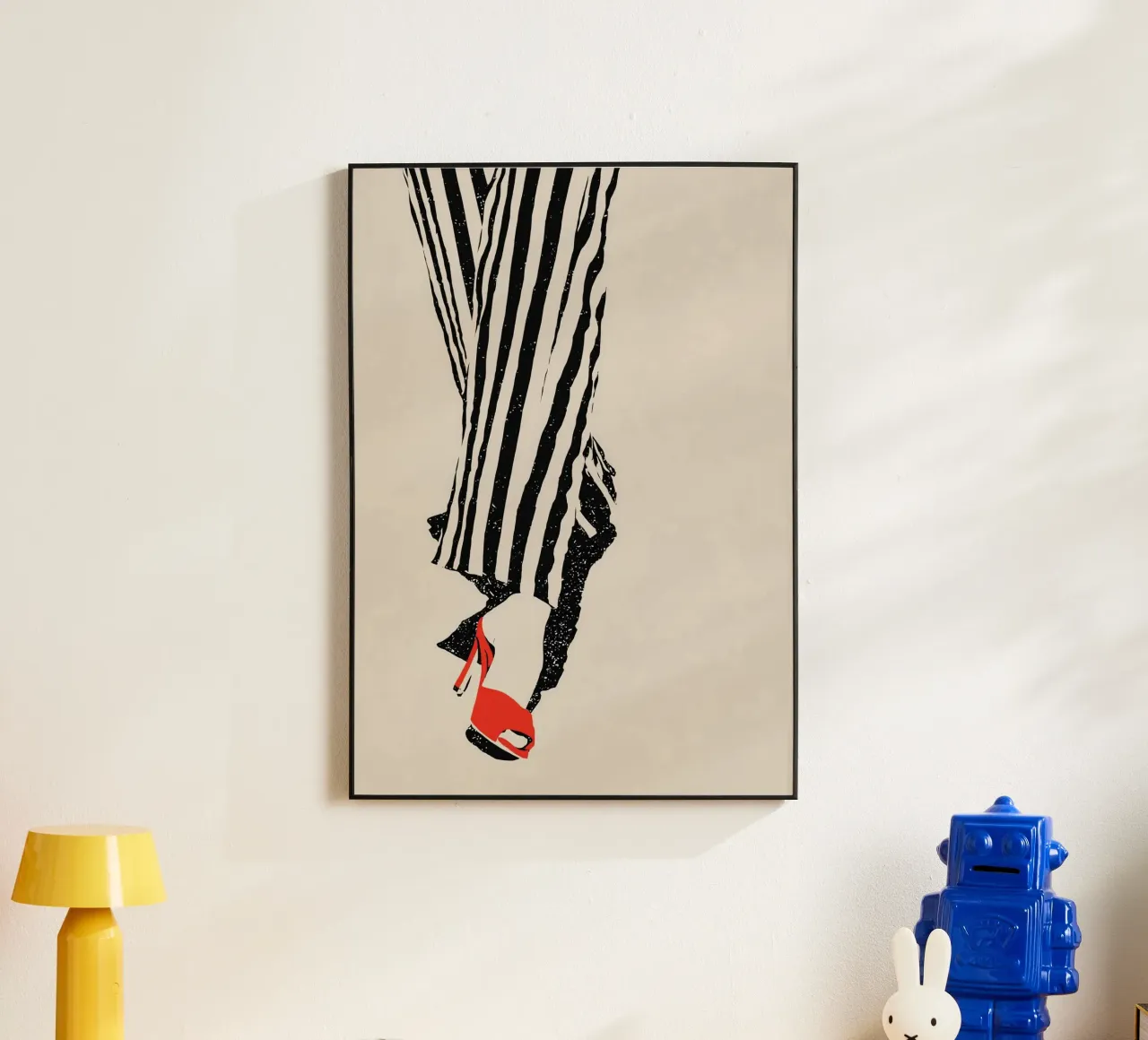 Moda a righe Stile Pop Art Retrò alluminio dibond da Bakara