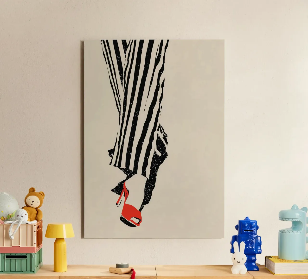 Moda a righe Stile Pop Art Retrò alluminio dibond da Bakara