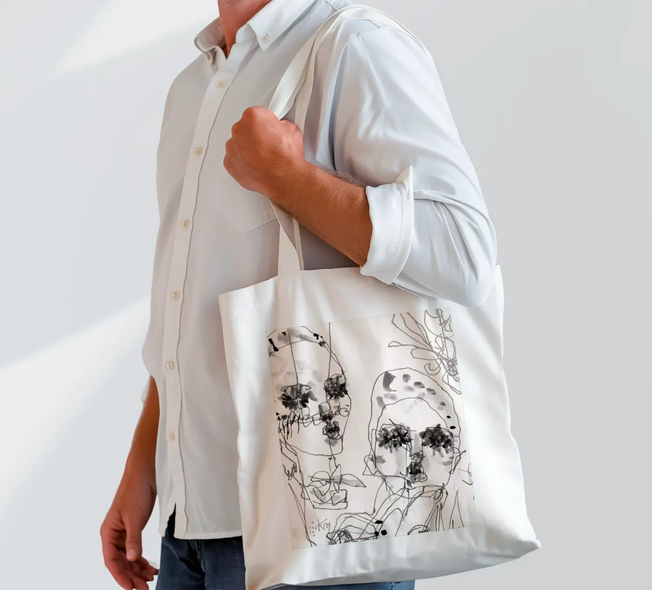 friends tote bag by k i m