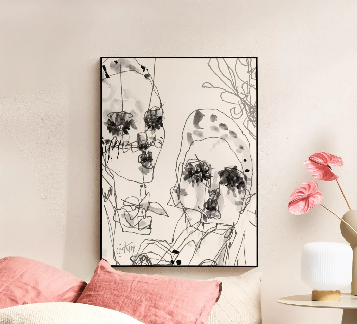 Freunde Acryl-Glas von k i m