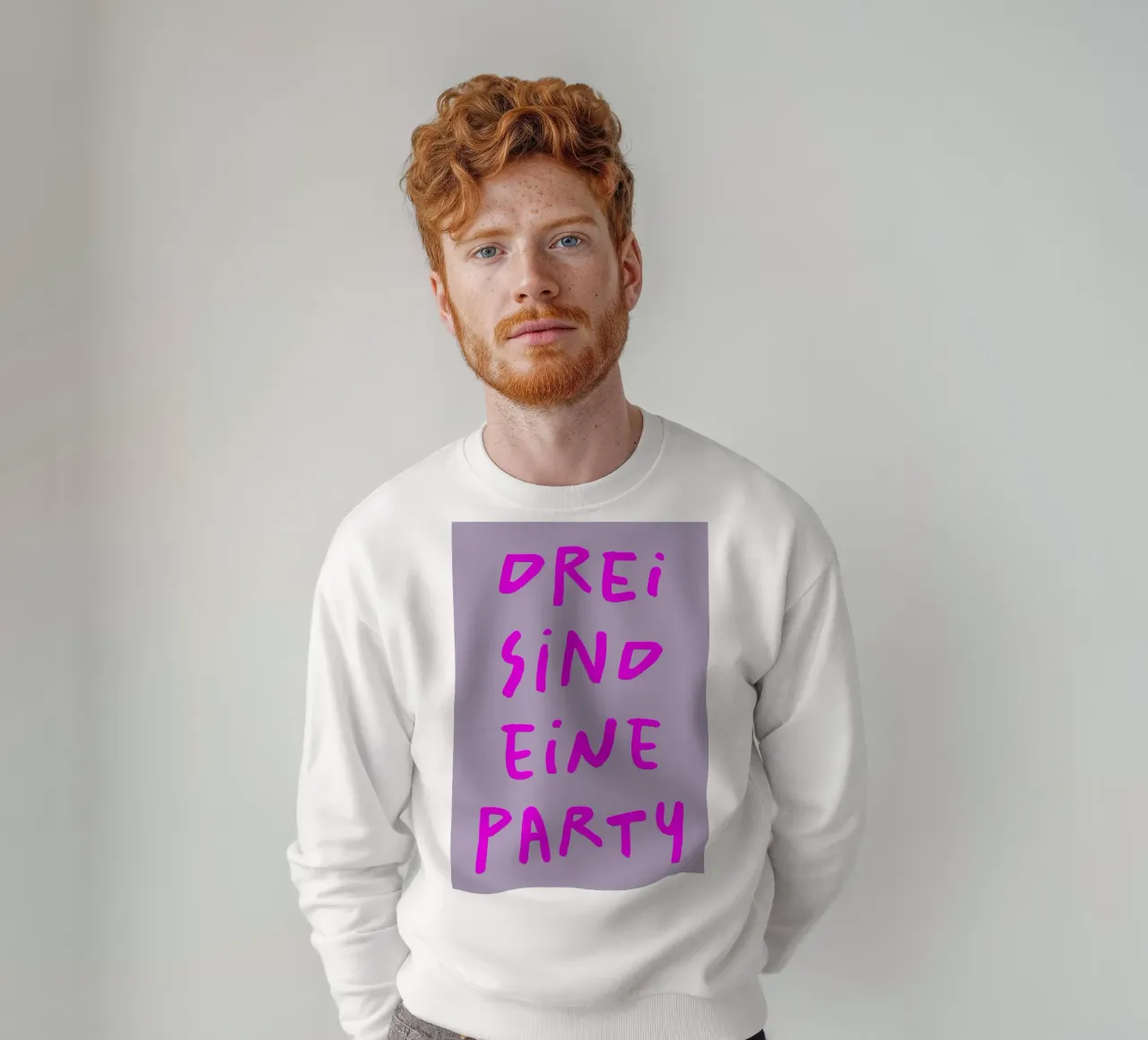 Drei sind eine Party :) (3 Farbvarianten) felpa da FRICKE DESIGN