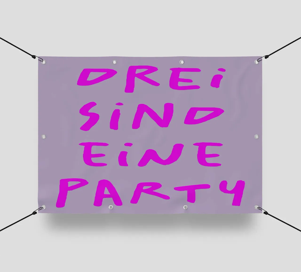 Drei sind eine Party :) (3 Farbvarianten) telo in pvc da FRICKE DESIGN