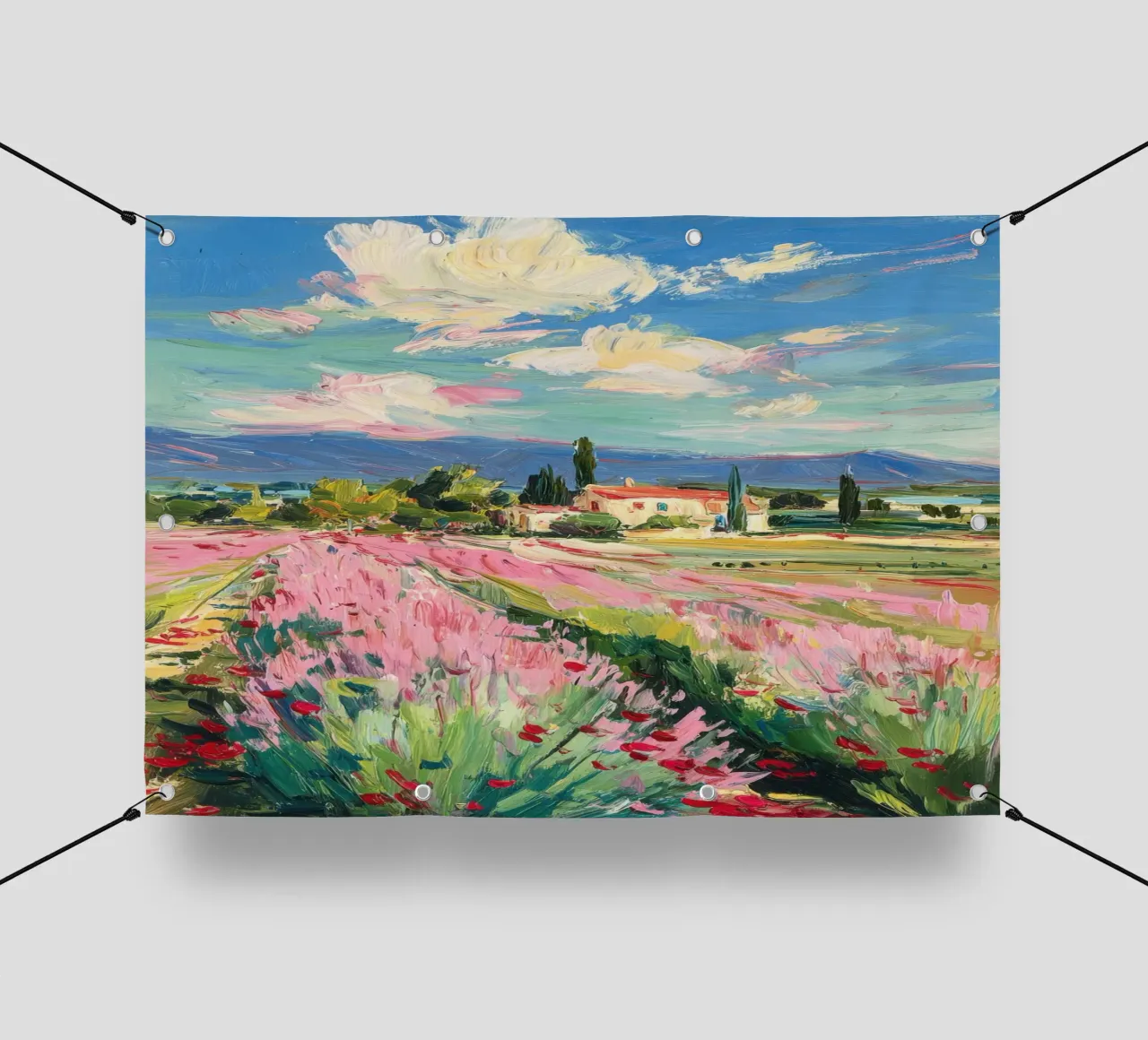 Campo di fiori in Provenza telo in pvc da ArtByNiki