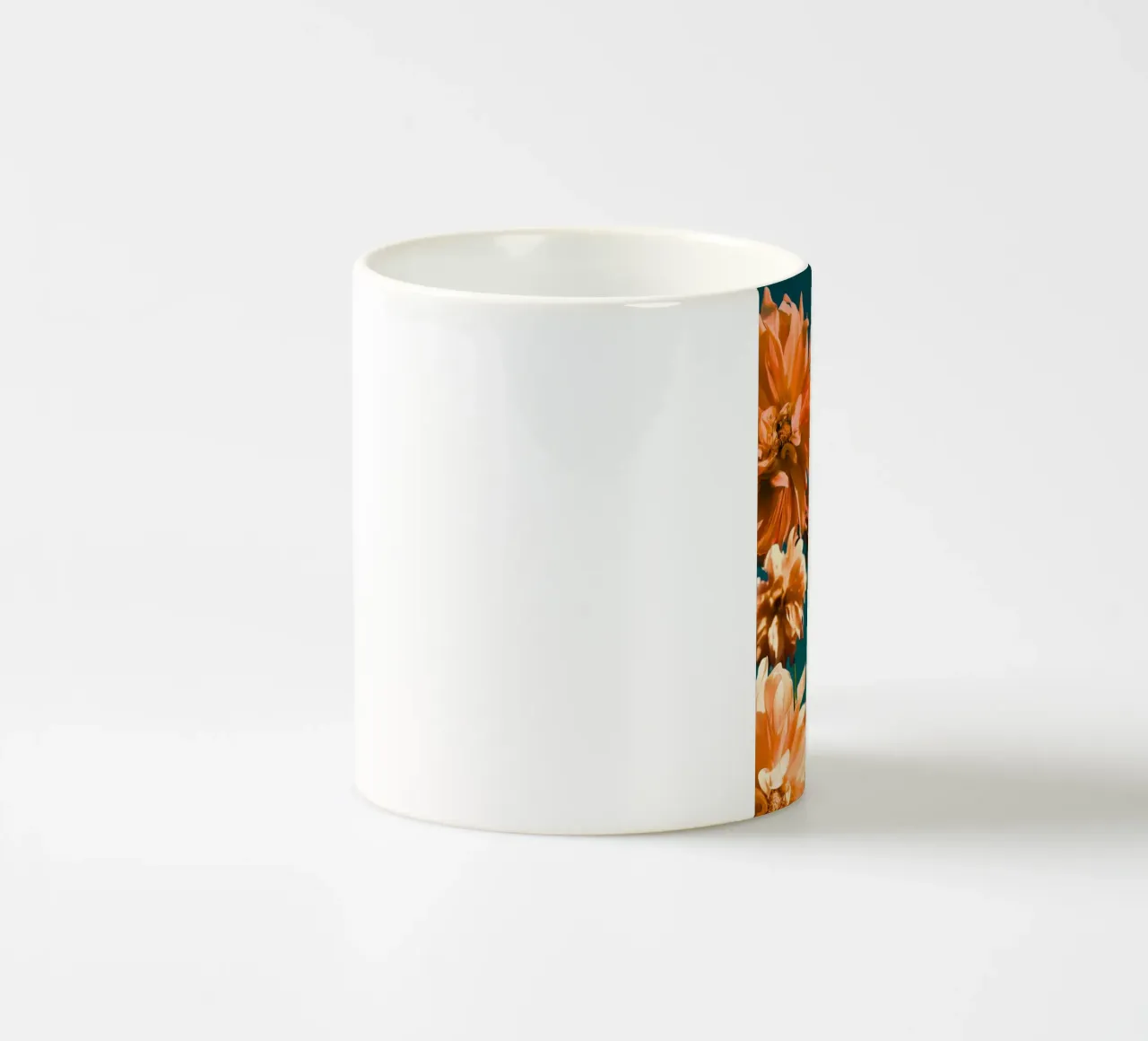 Dalie estive tazza in ceramica da Jana Leonenkov Art