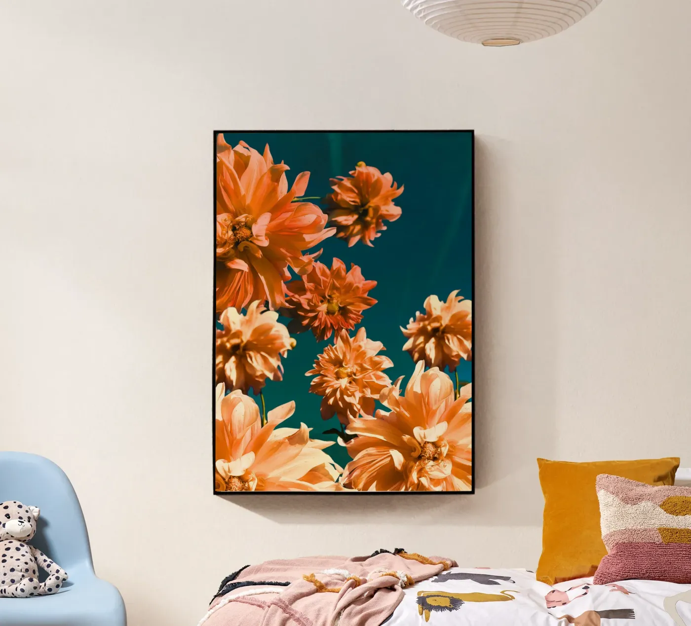 Summer dahlias plexiglass da Jana Leonenkov Art