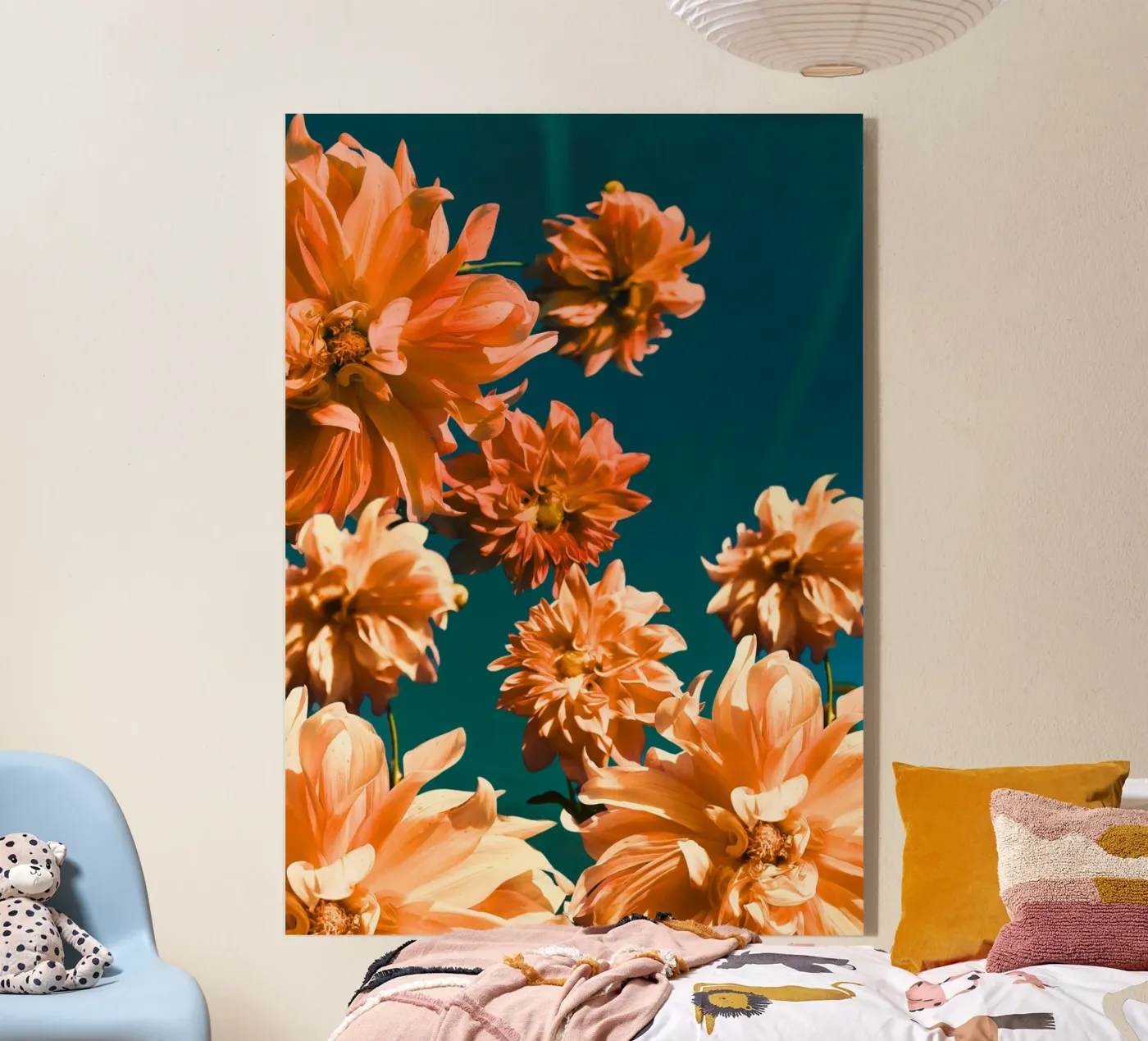 Summer dahlias plexiglass da Jana Leonenkov Art