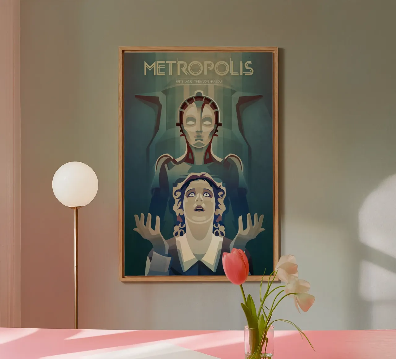 Poster del film Metropolis alluminio dibond da ThorBrush