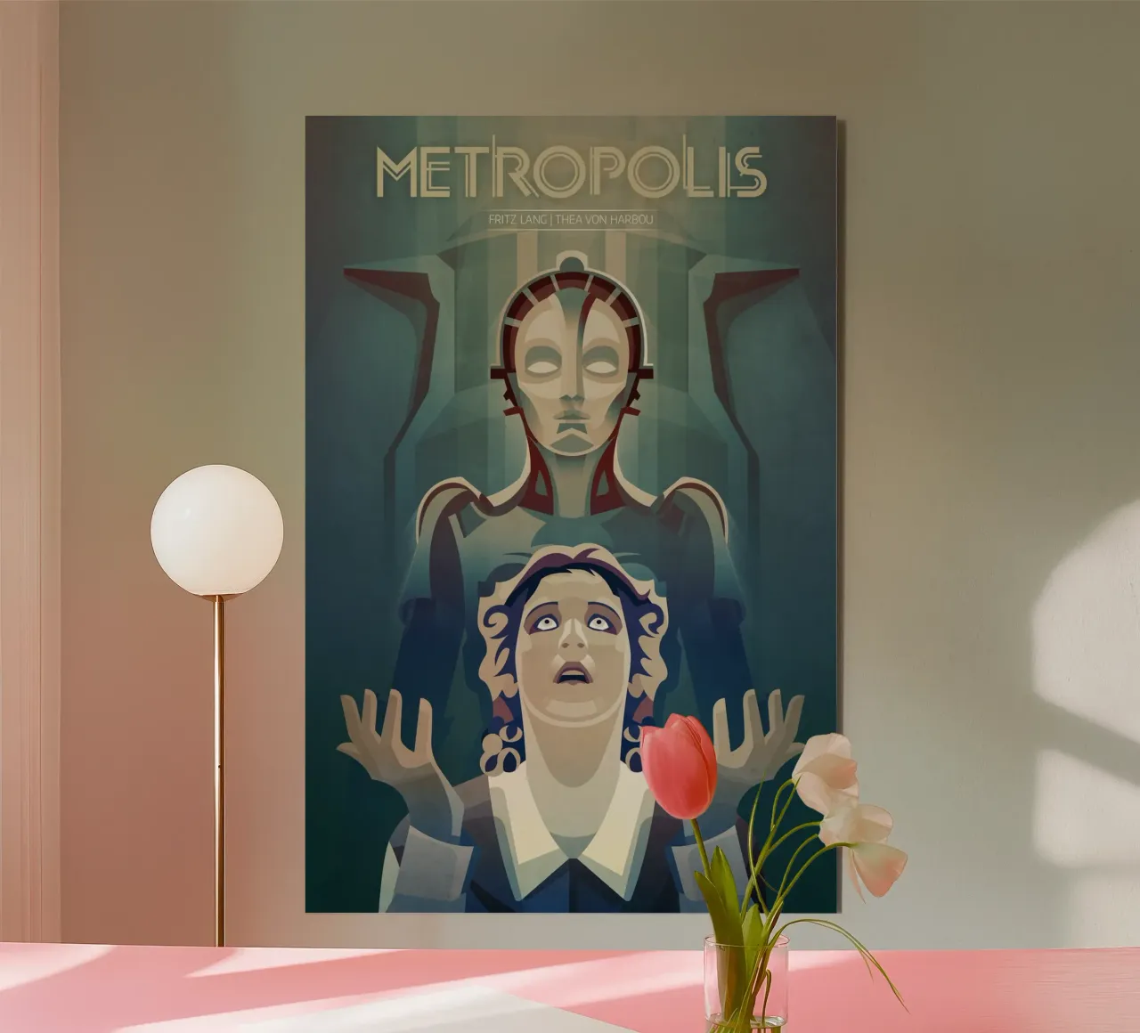 Poster del film Metropolis alluminio dibond da ThorBrush
