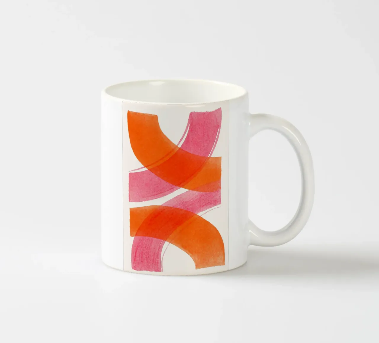 Strutture di linee artistiche tazza in ceramica da Carinaprint